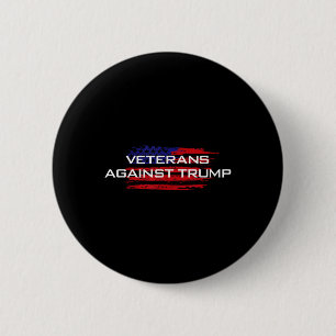 Macaron Rond 5 Cm Vétérans contre Trump - Anti-Trump