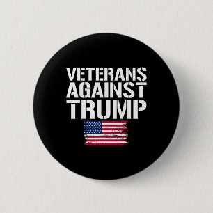 Macaron Rond 5 Cm Vétérans contre Trump Anti-trump Vétérans contre