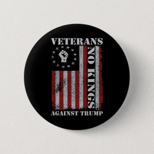 Macaron Rond 5 Cm Vétérans Militaires Protestent Drapeau États-Unis