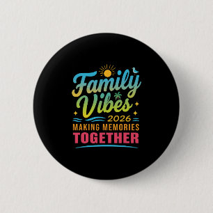 Macaron Rond 5 Cm Vibes familiales Croisière tropicale 2026 Voyage P