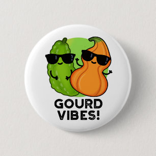 Macaron Rond 5 Cm Vibes Gourdes Funny Veggie Pun