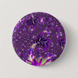 Macaron Rond 5 Cm Vibrant Coloré Tripant Groovy Bohème Spirale Fract