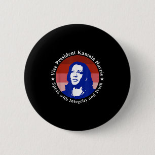 Macaron Rond 5 Cm Vice-président Kamala Harris, Jour de l'investitur