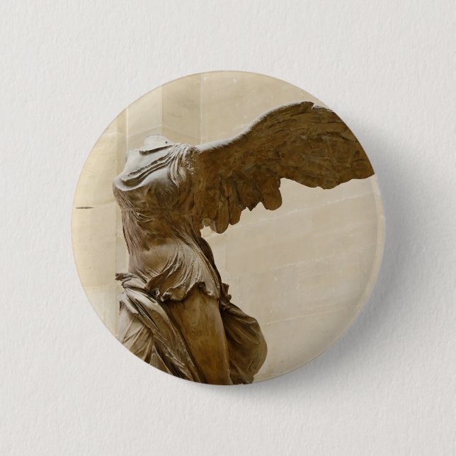 Macaron Rond 5 Cm Victoire à ailes de Samothrace (Devant)