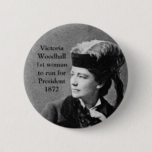 Macaron Rond 5 Cm Victoria Woodhull Première femme candidate à la 