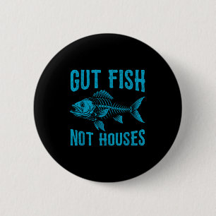 Macaron Rond 5 Cm Videz les poissons pas les maisons, Conservation c
