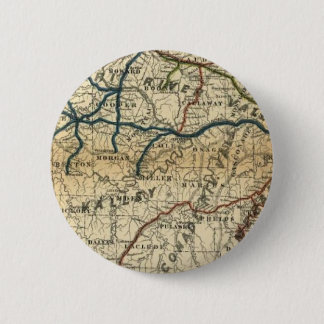 Macaron Rond 5 Cm Vieille carte ferroviaire