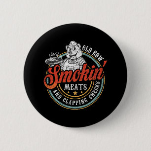 Macaron Rond 5 Cm Vielle Rangée Fumée Viandes Et Joues De Clappage D