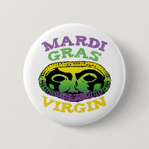 Macaron Rond 5 Cm Vierge de mardi gras