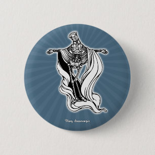 Macaron Rond 5 Cm Vierge de vapeur de Mary