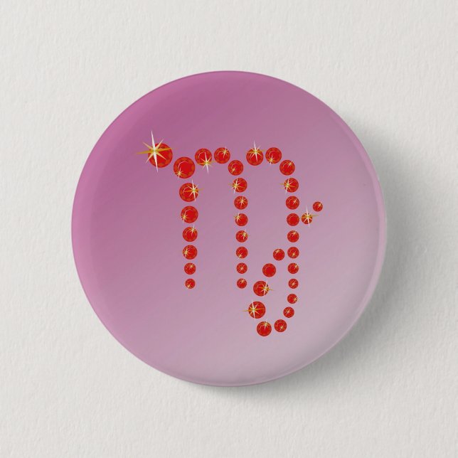 Macaron Rond 5 Cm Vierge du 23 août au 23 septembre (Devant)