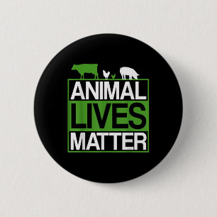 Macaron Rond 5 Cm Vies animales Protection des animaux Végétariens E