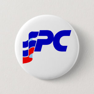 Macaron Rond 5 Cm Vieux logo de Parti conservateur progressif