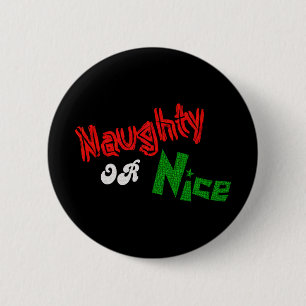 Macaron Rond 5 Cm Vilain ou Nice ? Bouton