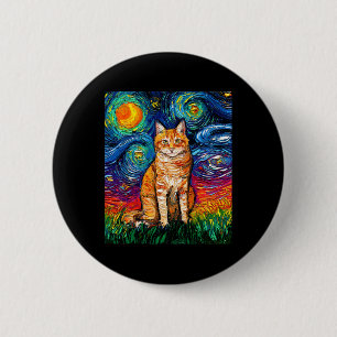 Macaron Rond 5 Cm Vincent Van Gogh