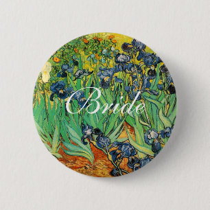 Macaron Rond 5 Cm Vincent van Gogh,Iris