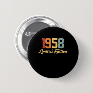Macaron Rond 5 Cm Vintage 1958 Limited Edition