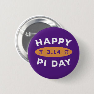 Macaron Rond 5 Cm Vintage en détresse 3.14 Joyeux Jour Pi