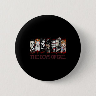 Macaron Rond 5 Cm Vintage film d'horreur d'Halloween-thanksgiving-