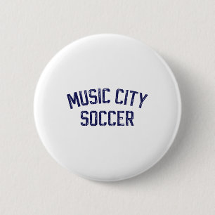 Macaron Rond 5 Cm Vintage Football Nashville Music City Football Rét