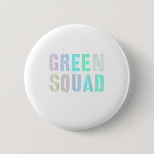 Macaron Rond 5 Cm Vintage Green Squad War Game Winners Wear Team Col