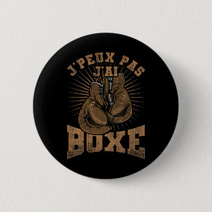 Macaron Rond 5 Cm Vintage Je Peux Pas J'ai Boxe Boxe Pour Boxeurs