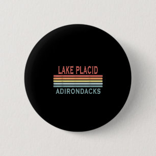 Macaron Rond 5 Cm Vintage lac placide adirondacks ny 