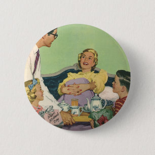 Macaron Rond 5 Cm Vintage Maman Servi Petit déjeuner en Bed by Famil