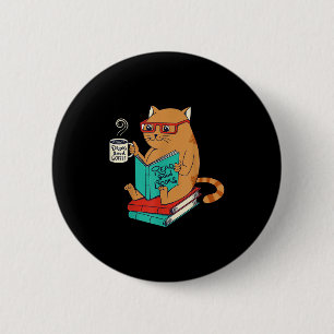 Macaron Rond 5 Cm Vintage Mème Drôle Boire Bon Café Et Lire Bien