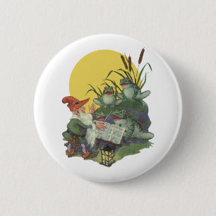 Macaron Rond 5 Cm Vintage Music Magazine Couverture Art, Etude Frog 