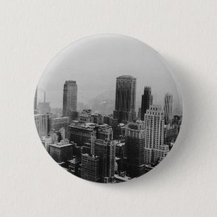 Macaron Rond 5 Cm Vintage New York