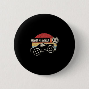 Macaron Rond 5 Cm Vintage Retro Quelle Économie ! Voiture De Footbal