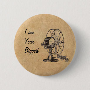 Macaron Rond 5 Cm Vintage Steampunk Je Suis Votre Plus Grand Ventila