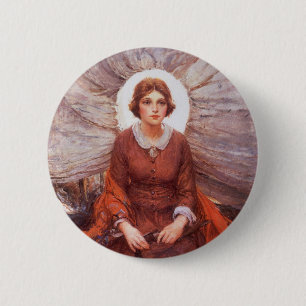 Macaron Rond 5 Cm Vintage Western, Madonna of the Prairie par Koerne