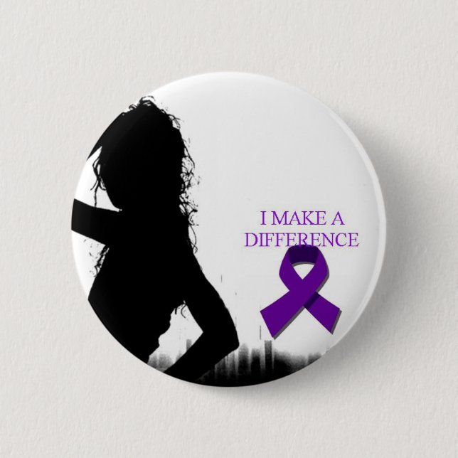 MACARON ROND 5 CM VIOLENCE FAMILIALE (Devant)