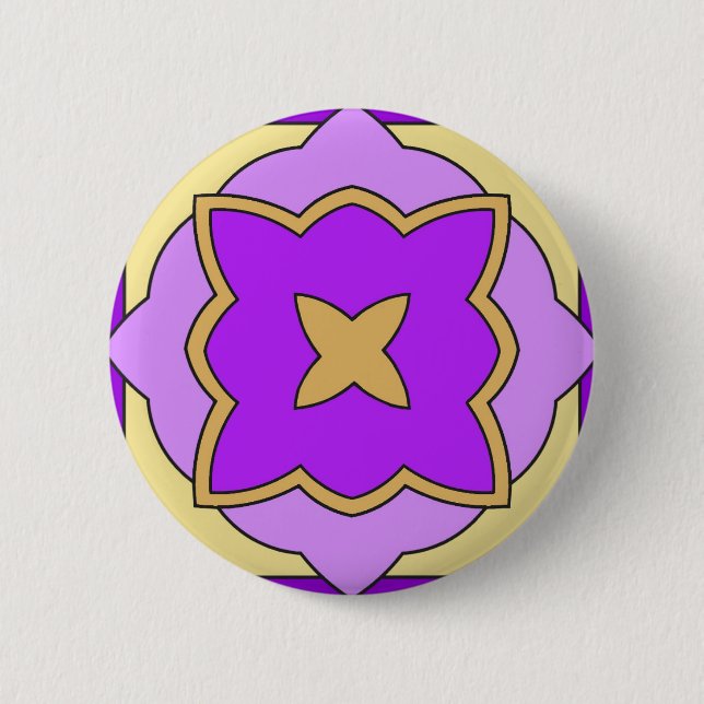 Macaron Rond 5 Cm Violet et Lilac (Devant)