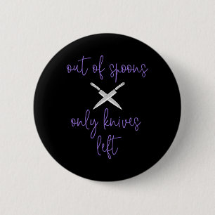 Macaron Rond 5 Cm Violet Fibro Lupus Spoonie Sensibilisation À Parti