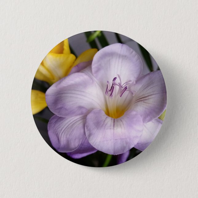 Macaron Rond 5 Cm violet freesia (Devant)