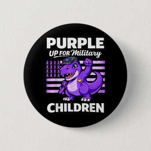 Macaron Rond 5 Cm Violet pour les enfants militaires dinosaure milit