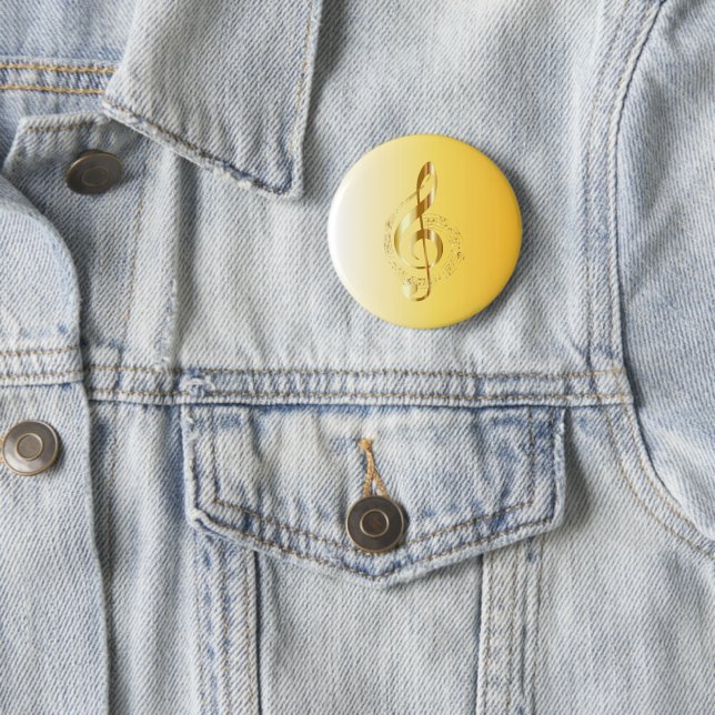 Macaron Rond 5 Cm Violin key (En situation)