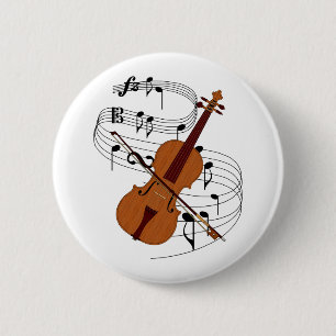 Macaron Rond 5 Cm Violon