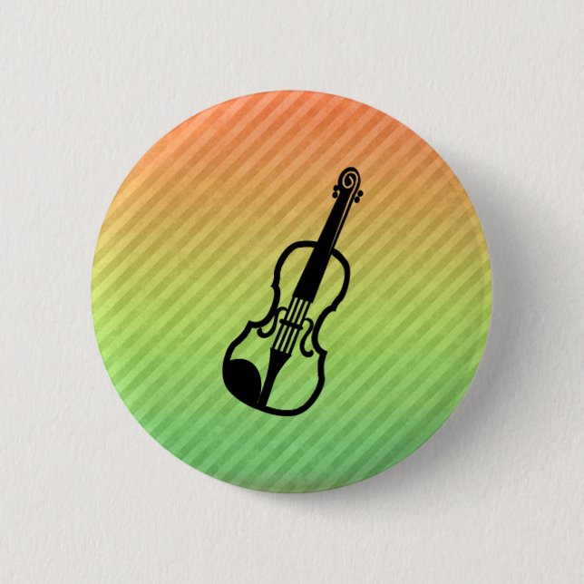 Macaron Rond 5 Cm Violon (Devant)