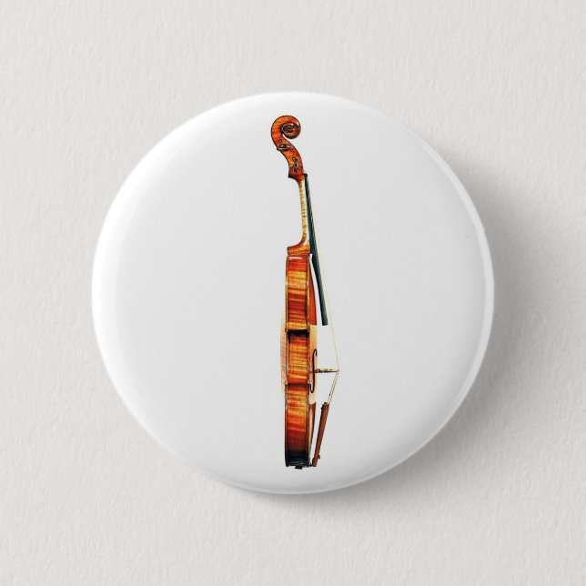 Macaron Rond 5 Cm Violon (Devant)
