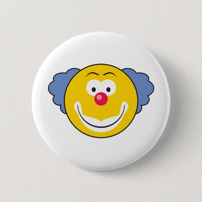 Macaron Rond 5 Cm Visage clown (Devant)