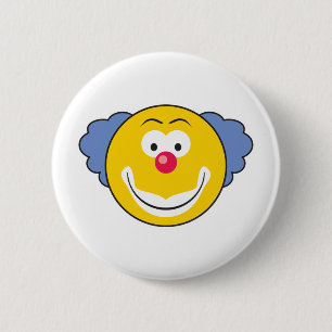Macaron Rond 5 Cm Visage clown