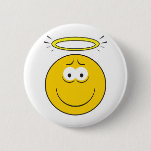 Macaron Rond 5 Cm Visage d'ange innocent