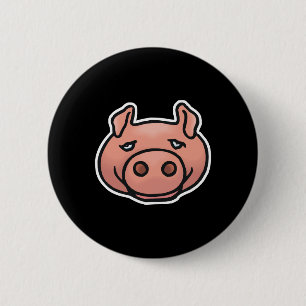 Macaron Rond 5 Cm visage de cochon