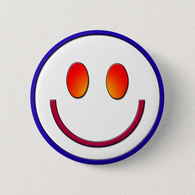 Macaron Rond 5 Cm Visage de gradient d'arc-en-ciel (Devant)