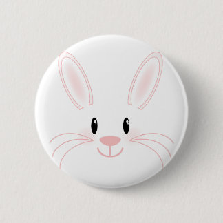 Macaron Rond 5 Cm Visage de lapin