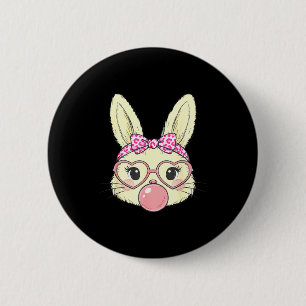 Macaron Rond 5 Cm Visage de Lapin Mignon pour Femmes Filles Enfants
